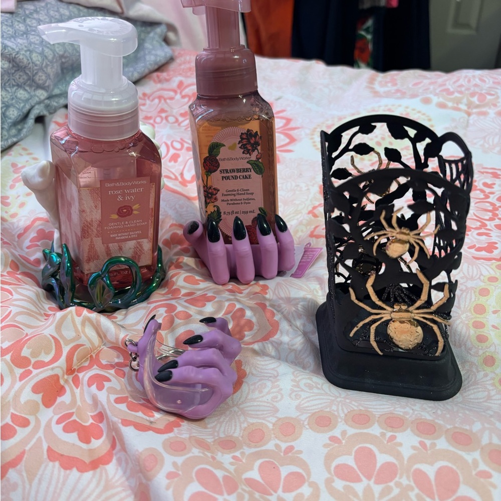 RARE bath and body works Halloween soap holders